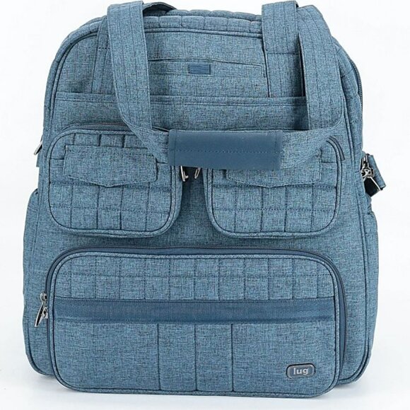 Lug Puddle Jumper Overnight Convertible Tote Bag Carry On Ocean Blue - Picture 3 of 9